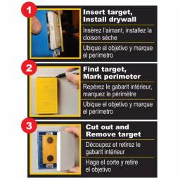 Calculated Industries Plug Mark Magnetic Drywall Cutout Tool for Existing Outlets thumbnail 4
