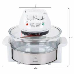 Classic Cuisine Halogen Tabletop Oven with 17 Qt Capacity and 1200W Power thumbnail 2
