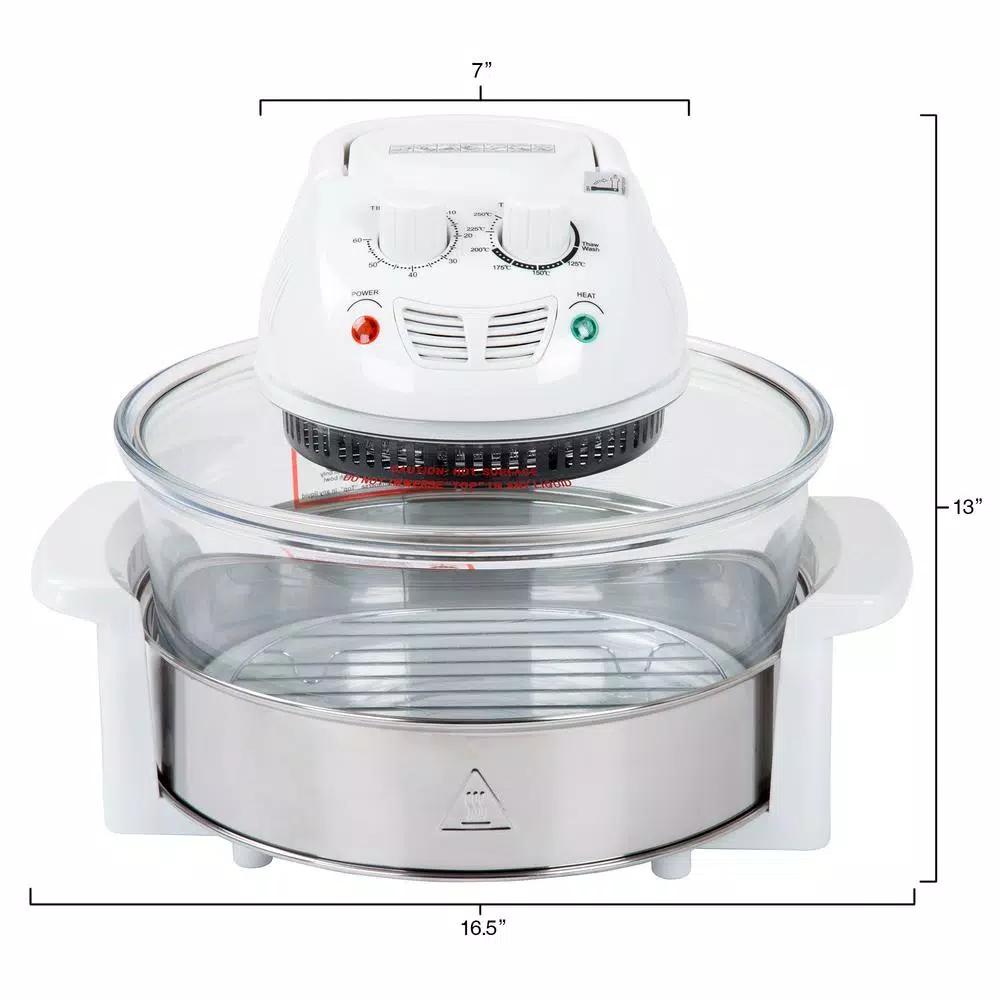 Classic Cuisine Halogen Tabletop Oven with 17 Qt Capacity and 1200W Power