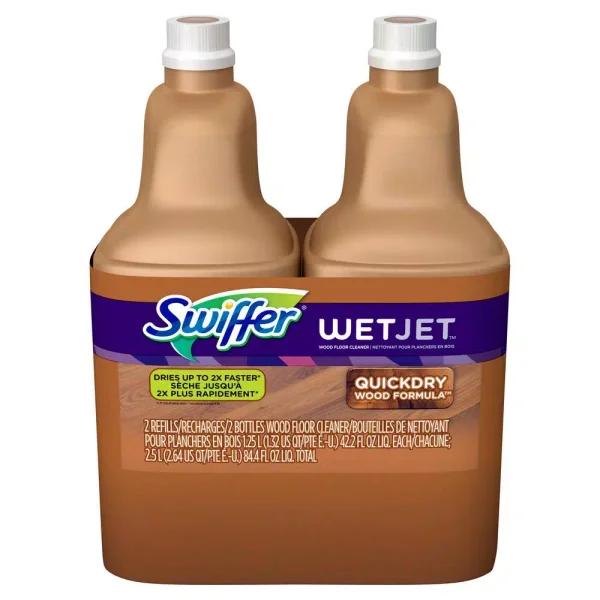 Swiffer WetJet Multi-Surface Floor Cleaner Solution Refill, 42.2 oz (2-Pack)