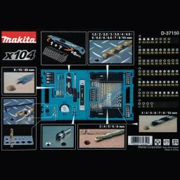 Makita 104-Piece Metric Bit and Hand Tool Set with HSS-TIN Drill Bits thumbnail 2