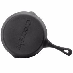 Crock-Pot Crock Pot Artisan 8 in. Cast Iron Skillet with Pour Spout, Flat Black thumbnail 4