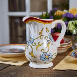 Euro Ceramica Duomo Collection 50 oz. Stoneware Pitcher thumbnail 8