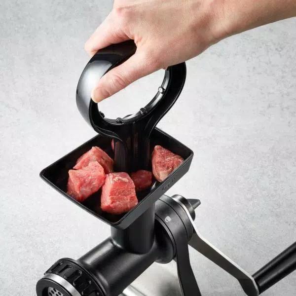 GEFU TRANSFORMA Manual Meat Mincer with Sausage Spout and Cookie Press Attachment