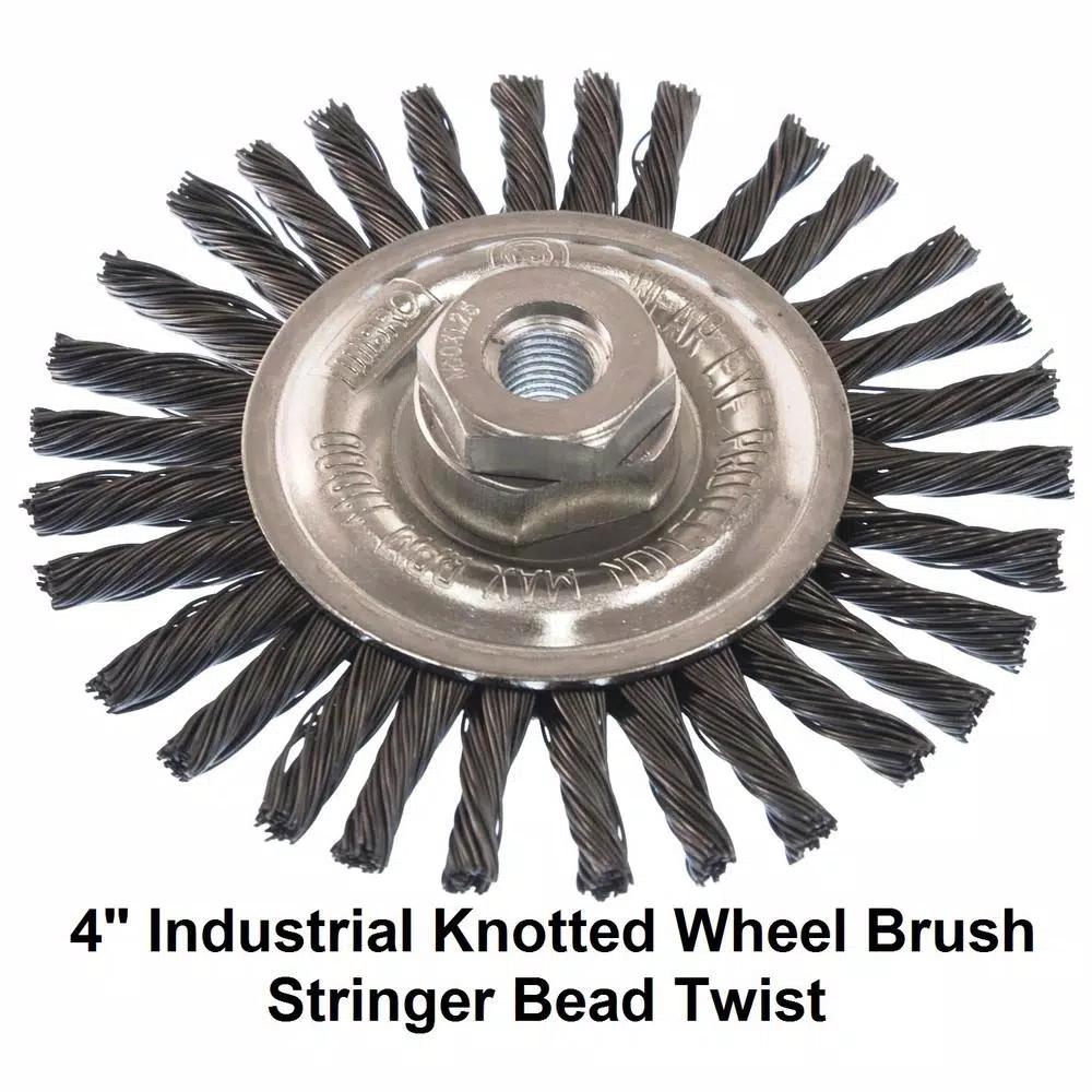 MIBRO 7-Piece Industrial Wire Brush and Hand Brush Set for Deburring, Rust and Scale Removal