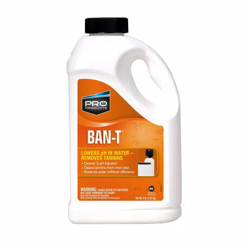 Pro Products Pro Ban-T Water Softener Cleaner, Iron and Tannin Removal, 4 lb. (6-Pack)