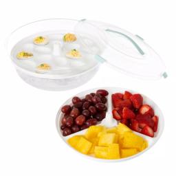 Classic Cuisine 4-in-1 Cold Appetizer Chilled Serving Tray Set thumbnail 2