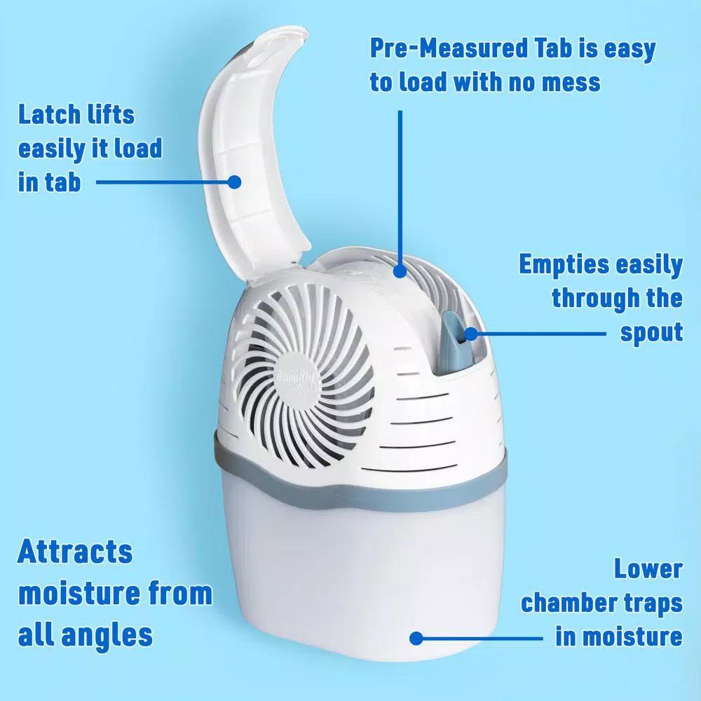 DampRid Fresh Scent Drop-In Tab Moisture Absorber Starter Kit, 15.8 oz.