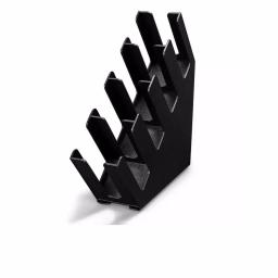 Unbranded Black 4-Section Countertop Cup and Lid Organizer for 6 oz. to 44 oz. Cups thumbnail 1