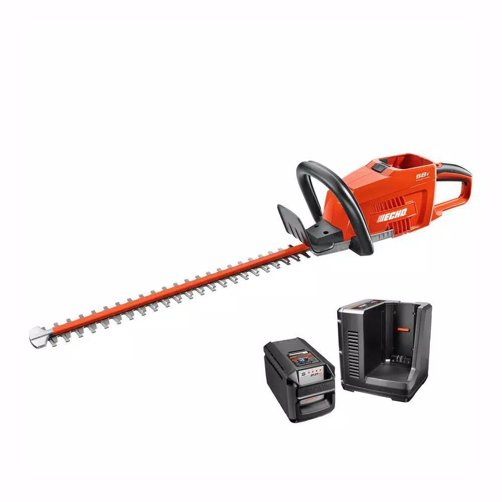 ECHO 58V Cordless Brushless Hedge Trimmer, 24 in. Dual Action Blades