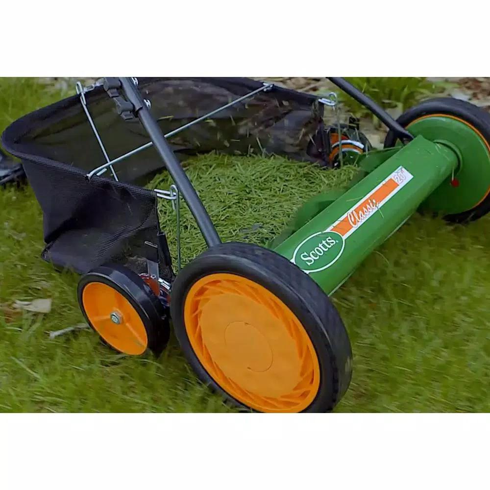 Scotts 20 in. Manual Walk Behind 5-Blade Reel Mower with Grass Catcher