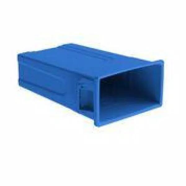 United Solutions 23 Gal. Blue Slim Recycling Highboy Waste Container