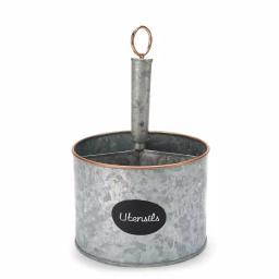 MIND READER Silver Metal 4 Section Utensil Caddy & Cutlery Holder thumbnail 1
