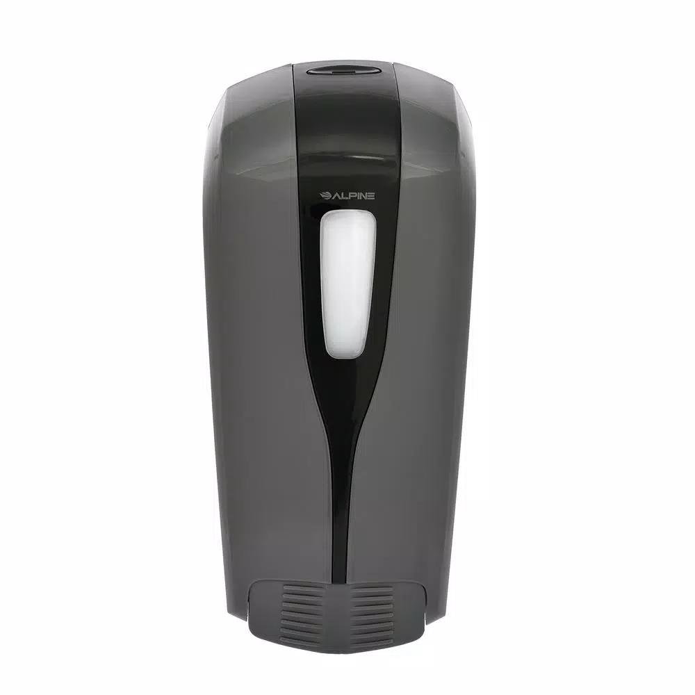 Alpine Industries Aspen Commercial 16 oz. Manual Foam Soap Dispenser, Gray/Black Refillable Wall Mount