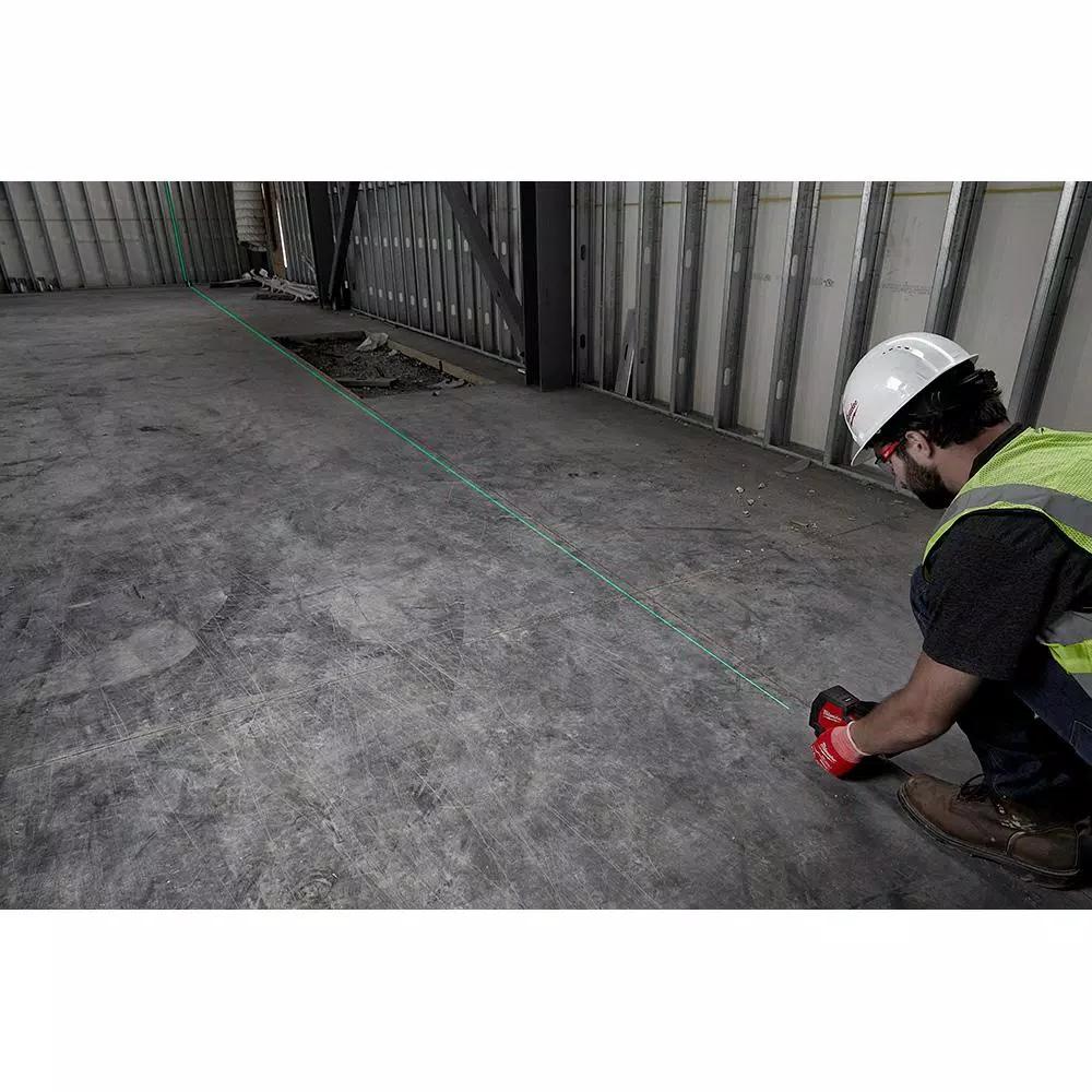 Milwaukee REDLITHIUM USB Green Cross Line Laser Level, 100 ft. Range