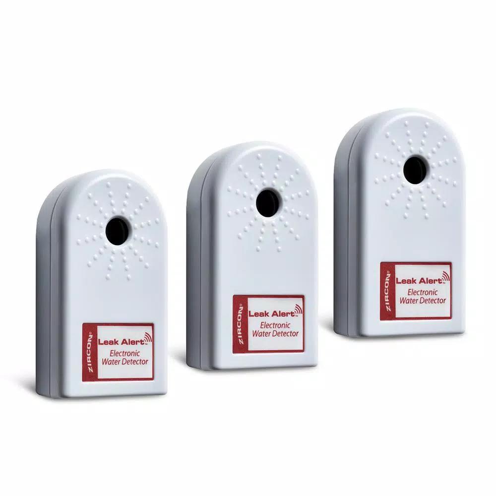 Zircon Leak Alert Electronic Water Leak Detector, 3-Pack Home Pack