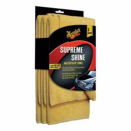 Meguiar's Supreme Shine Microfiber Towel (3-Pack) - Ultra Plush Buffing Towels thumbnail 1