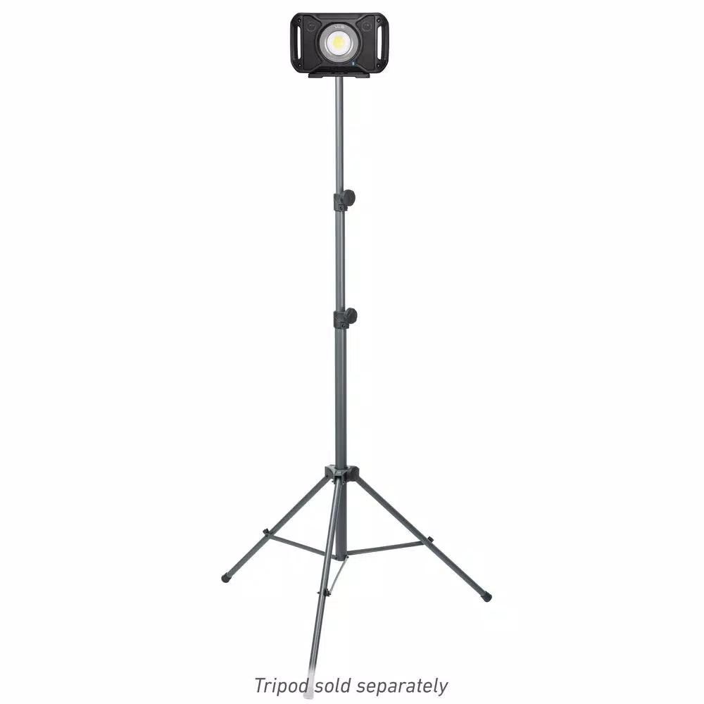 Advanced Lighting Systems 2000 Lumens LED Rechargeable Bluetooth Audio Work Light with Power Bank