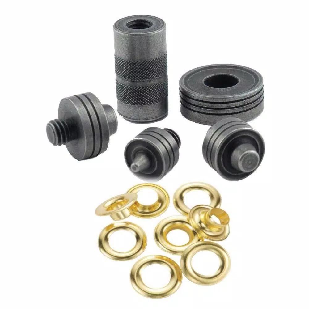 General Tools 81264 Brass Grommet Fastening Kit with Case, 1/2 in. and 3/8 in. Sizes