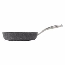 MasterPan Granite Ultra 11 in. Cast Aluminum Nonstick Ceramic Frying Pan, Black Marble thumbnail 4
