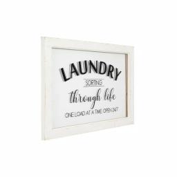 3R Studios Laundry Sorting Through Life One Load at a Time Wood Sign - White Decorative Wall Decor thumbnail 2
