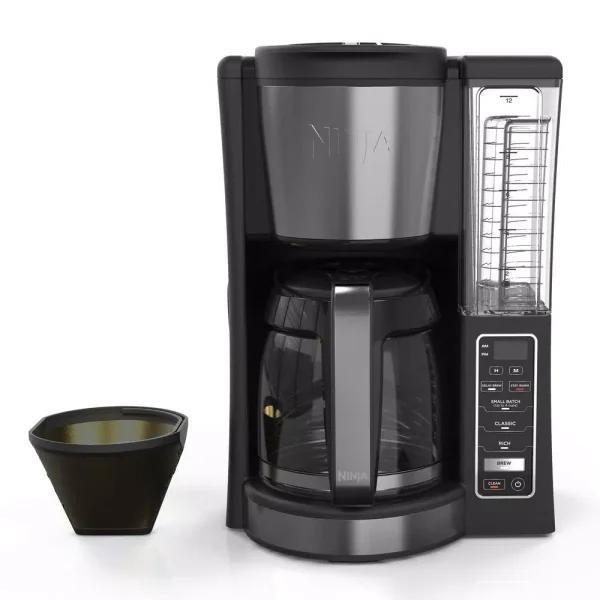 Ninja 12-Cup Programmable Drip Coffee Maker with Custom Brew Technology, Black Stainless Steel