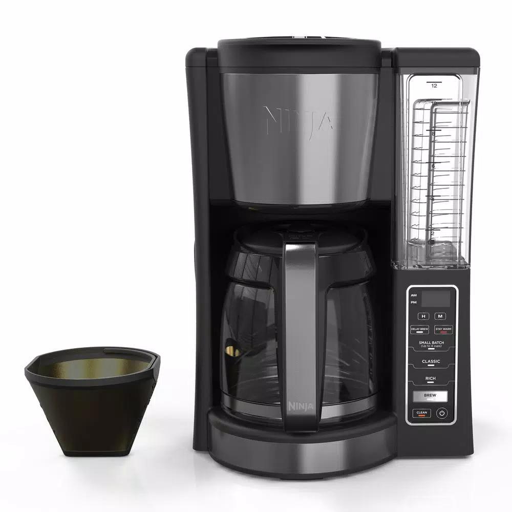 Ninja 12-Cup Programmable Drip Coffee Maker with Custom Brew Technology, Black Stainless Steel