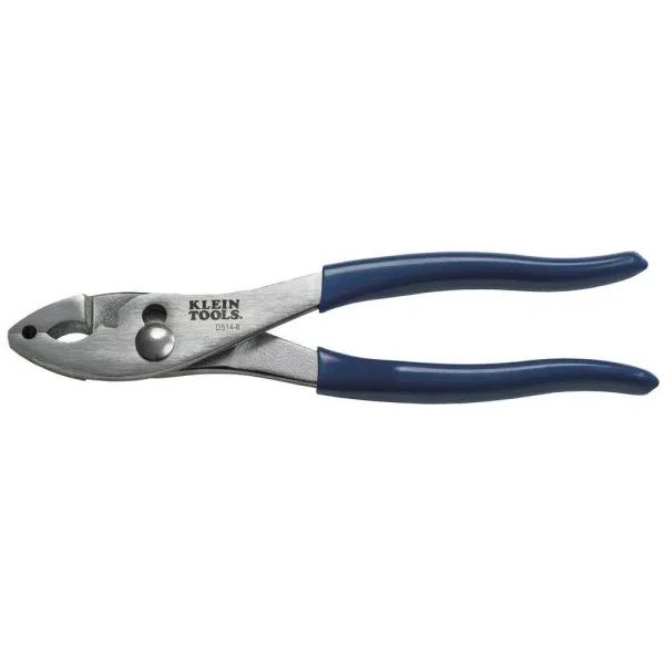 Klein Tools 8 in. Slip Joint Pliers with Hose Clamp Function