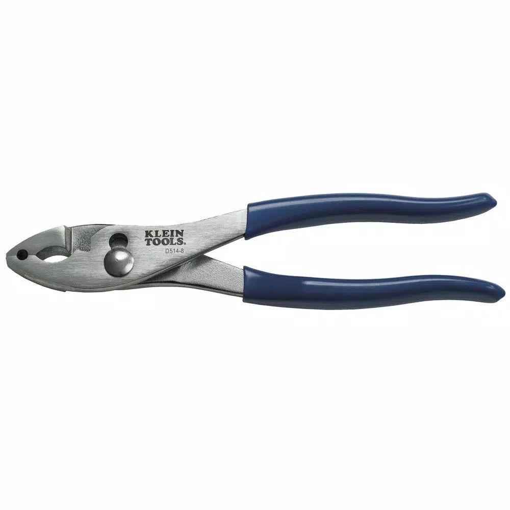 Klein Tools 8 in. Slip Joint Pliers with Hose Clamp Function