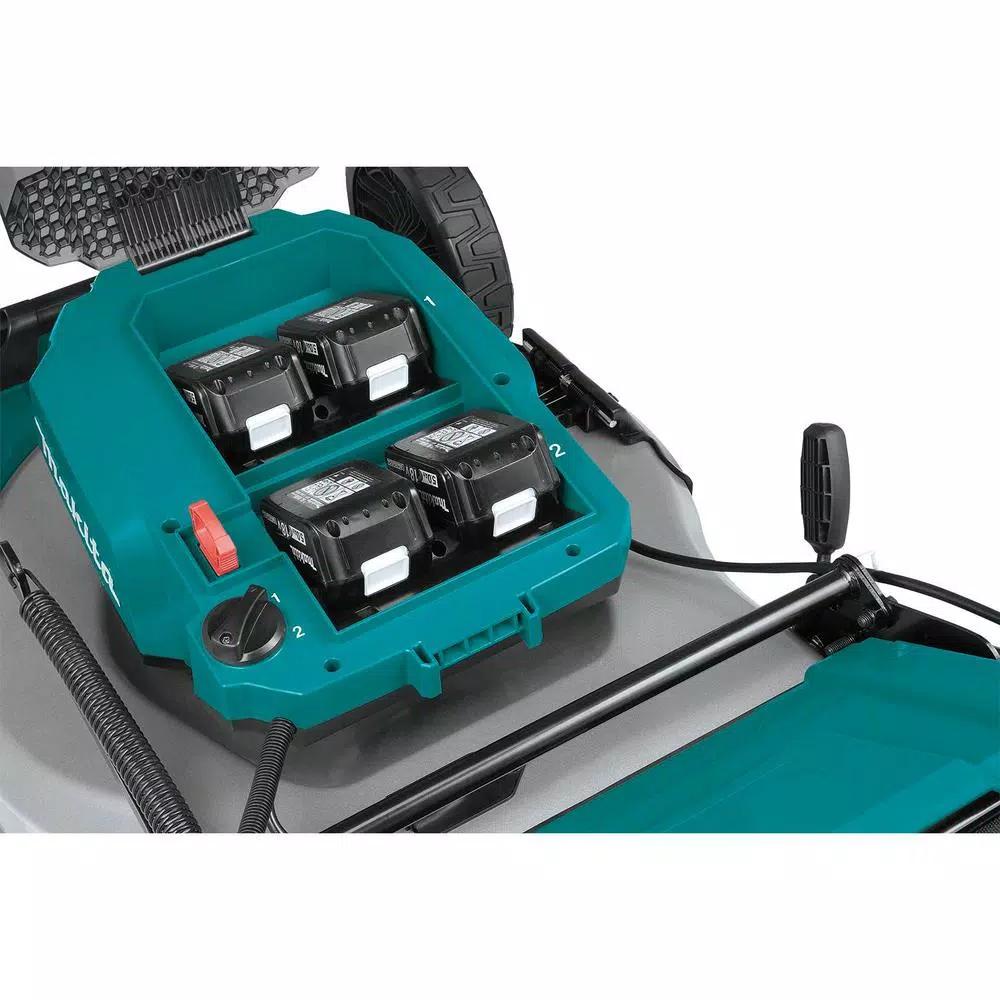 Makita 18 in. 36V LXT Brushless Self-Propelled Cordless Lawn Mower Kit with 4 5.0 Ah Batteries and Charger