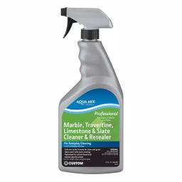 Custom Building Products Aqua Mix Marble, Travertine, Limestone and Slate Cleaner and Resealer - 32 oz. thumbnail 1