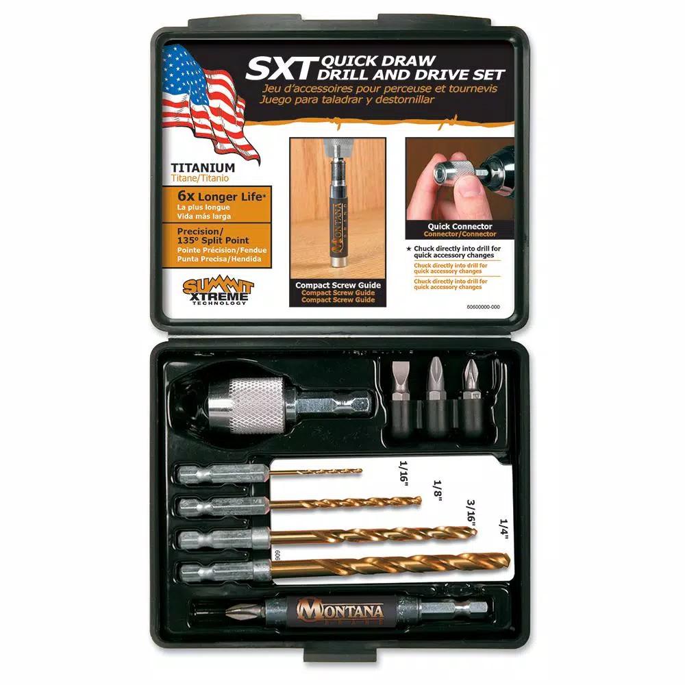 Montana Brand Montana Quick Draw 10-Piece Drill and Drive Set with Magnetic Screw Guide