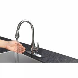 Flow Series Motion Activated Single-Handle Pull-Down Kitchen Faucet, Chrome (3-Pack) thumbnail 7