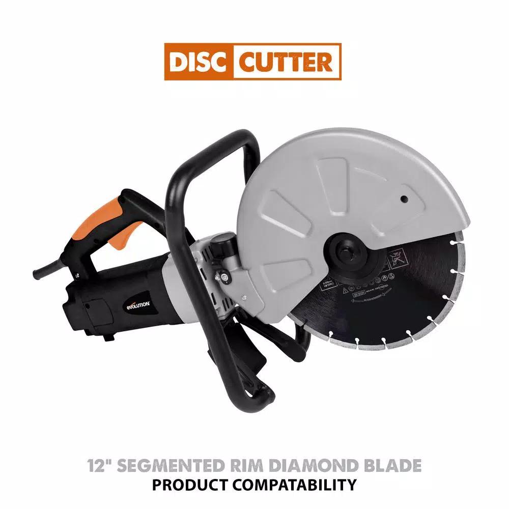 Evolution Power Tools Evolutions 12 in. Diamond Segmented Saw Blade for Masonry and Concrete
