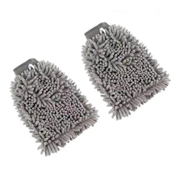 Zwipes Auto 3-in-1 Pro Wash Mitt (2-Pack) - Versatile Microfiber Car Washing Mitt