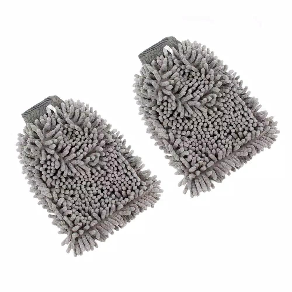 Zwipes Auto 3-in-1 Pro Wash Mitt (2-Pack) - Versatile Microfiber Car Washing Mitt