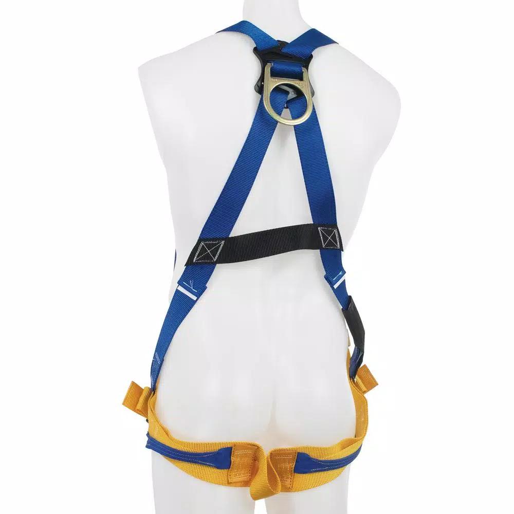 Werner LiteFit Standard 1 D-Ring Safety Harness, Medium/Large, Blue