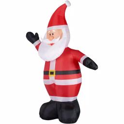 Fraser Hill Farm 12 ft. Traditional Santa Christmas Inflatable, Pre-lit Outdoor Holiday Decoration thumbnail 3