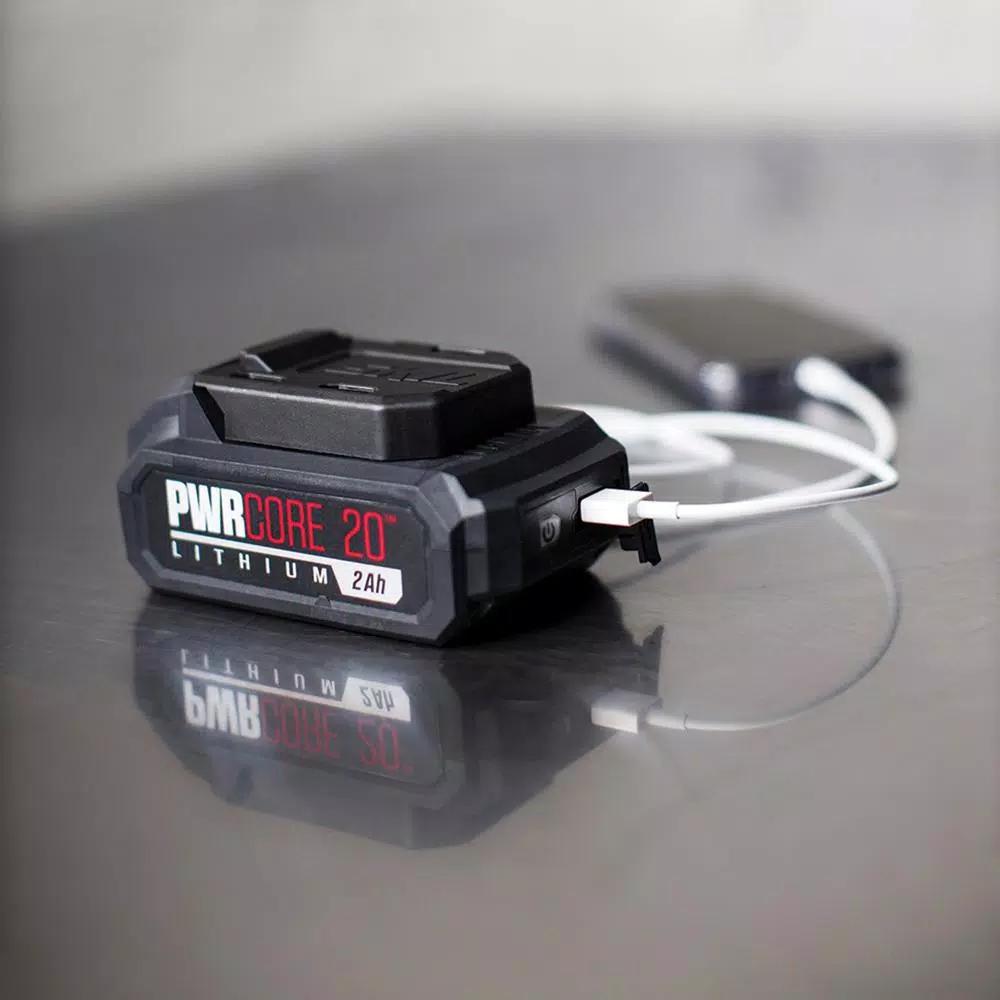 SKIL PWRCore 20V 2.0Ah Lithium-Ion Battery with PWRAssist Mobile Charging
