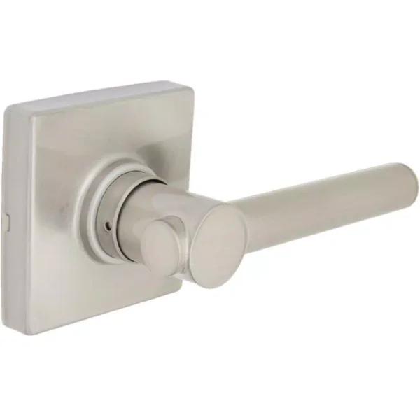 Defiant Highland Satin Nickel Passage Door Lever with Square Rose