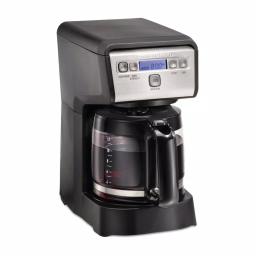 Hamilton Beach 12-Cup Compact Programmable Drip Coffee Maker, Black thumbnail 3