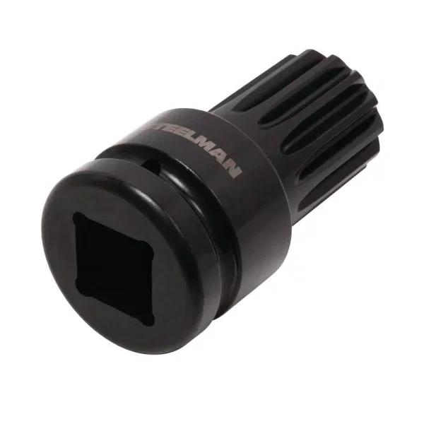 Steelman 60562 1 in. Square Drive (F) to #5 Spline Drive (M) Impact Socket Adapter