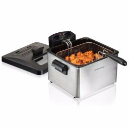 Hamilton Beach Professional-Style 3-Basket Deep Fryer, 1800W, 3-Quart Stainless Steel thumbnail 4