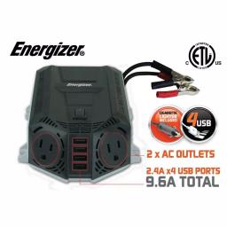 Energizer EN548 500W Power Inverter 12V DC to 120V AC with 4 USB Ports thumbnail 3