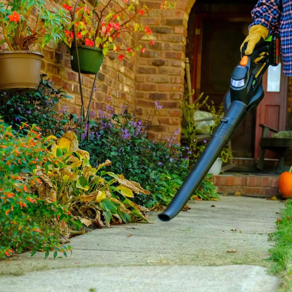 Scotts 20V Cordless Leaf Blower Kit with 2.0Ah Battery and Fast Charger, 130 MPH, 98 CFM