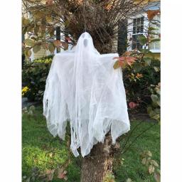 Worth Imports 35 in. Hanging Ghost Decorations, Set of 2 - White Gauzy Halloween Hanging Decor thumbnail 2