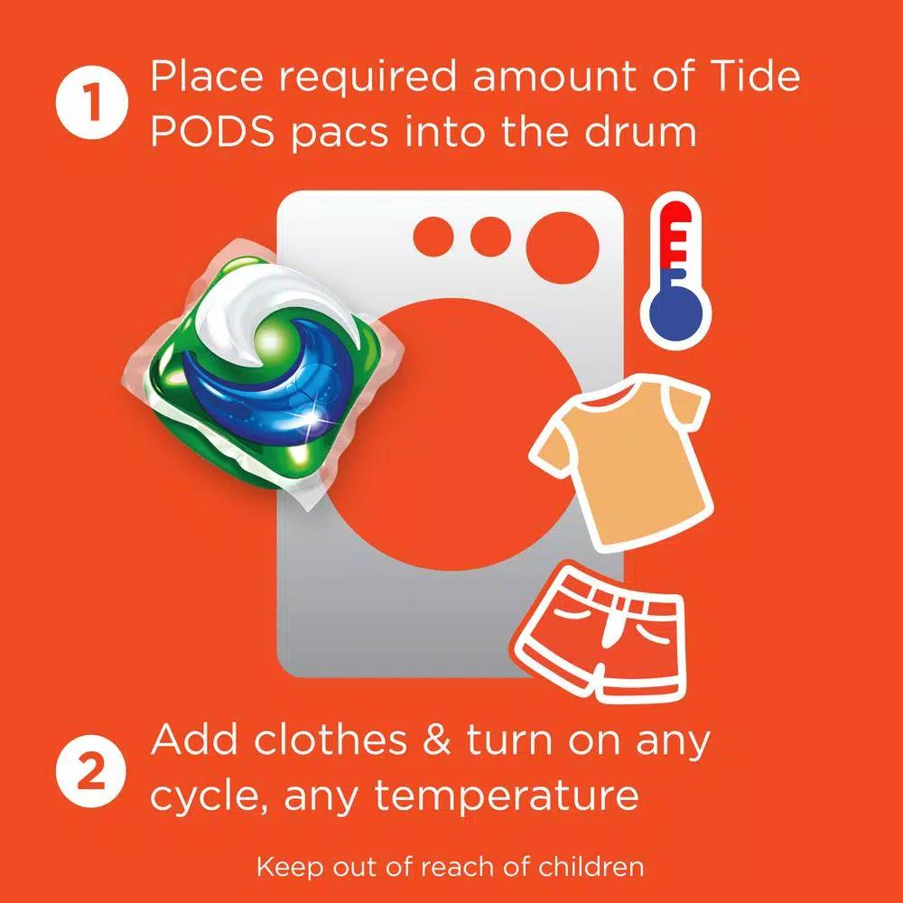 Tide PODS plus Downy Laundry Detergent Pods, April Fresh Scent, 90 Loads