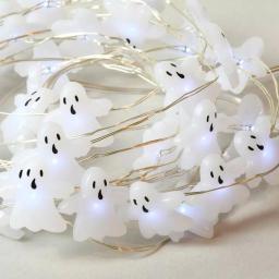 LUMABASE 8 ft. 40-Light Battery Operated LED Ghost String Lights, Waterproof Submersible Set of 2 thumbnail 2