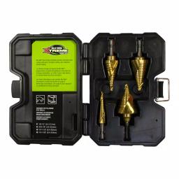 BLU-MOL Disston Blu-Mol Xtreme M35 Cobalt Spiral Step Drill Bit Kit, 4-Piece Set thumbnail 1