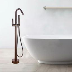 Vanity Art 40 in. Freestanding Single-Handle Claw Foot Tub Faucet with Hand Shower, Oil Rubbed Bronze thumbnail 3